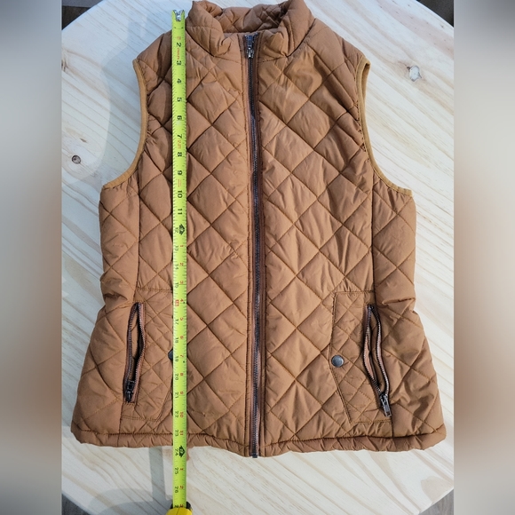 Allegra K women's Brown puffer vest - Medium - Picture 6 of 7